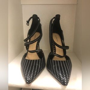 💥Gianni Bini strappy polka dot heels 9.5…